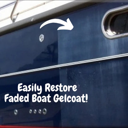 Shiny Boat Faded Gelcoat Restorer（The sponge is about 8*3cm）