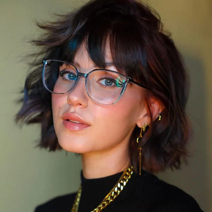 WOMEN'S PORTABLE FASHION ANTI-BLUE LIGHT READING GLASSES