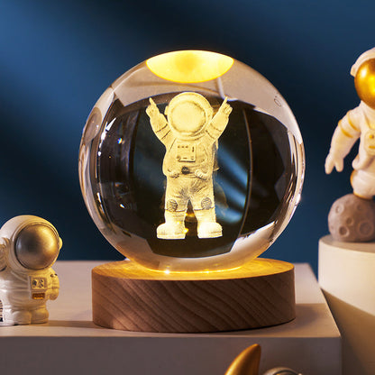 LED Night Light Milky Way Galaxy Solar System Crystal Ball